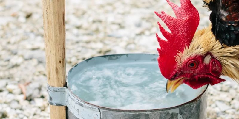 Cách phòng tránh gà chọi uống nước nhiều nước